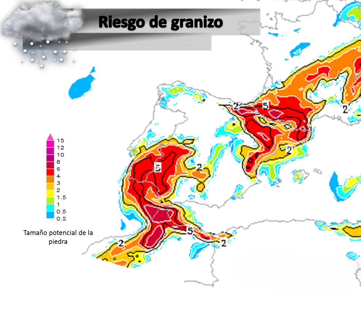 Cambio climático y granizo: zonas de España Cambio climático y granizo: zonas de España